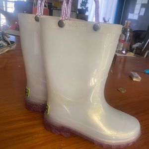 Light Up Glitter Rain Boots 8T